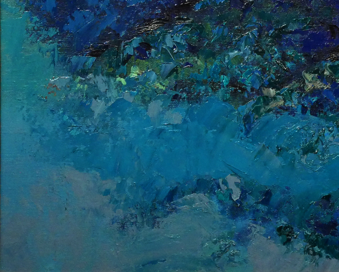 2010年 藤井武 窓辺 油彩 F6号 縦24cm 横66cm 世界に1枚の絵 2010年