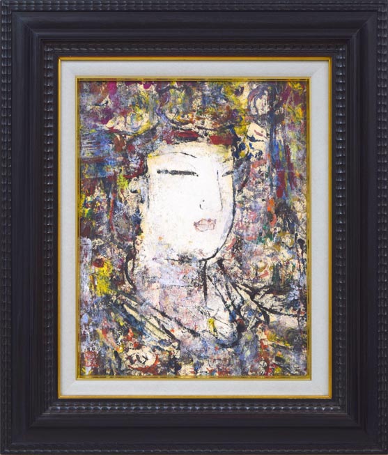 水彩画 遠藤ミマン 約30cm x 25cm「樽前、白鳥」｜水彩画 遠藤ミマン