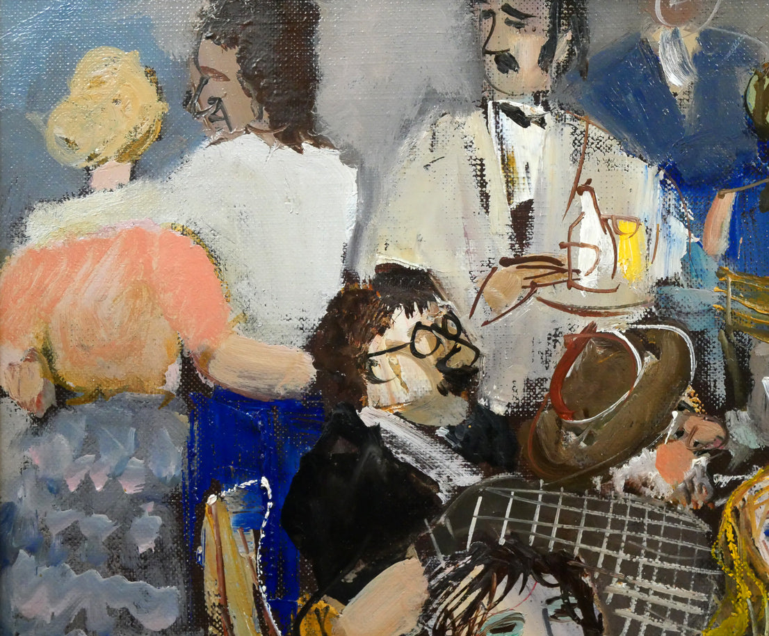 小澤勇寿朗 作 カフェテラスの女 F12油彩画 人物画 小澤勇寿朗 作