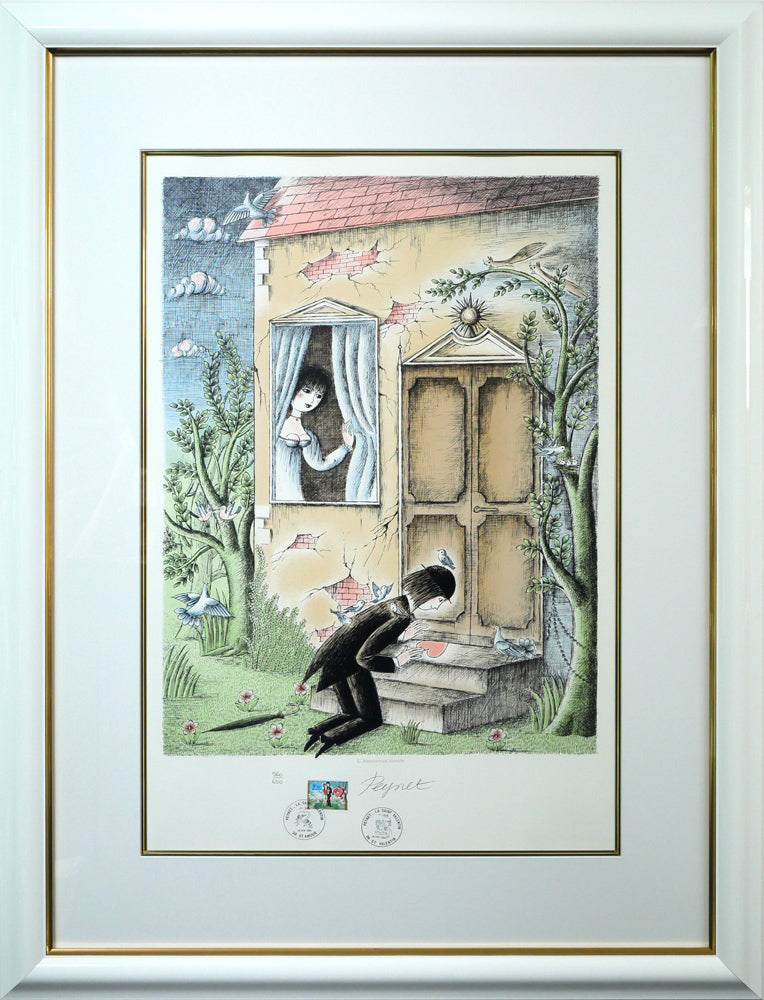 中国古美術 近代 張大千款 荷花白鷺画 水墨画 掛け軸 宣紙 唐物 花鳥画