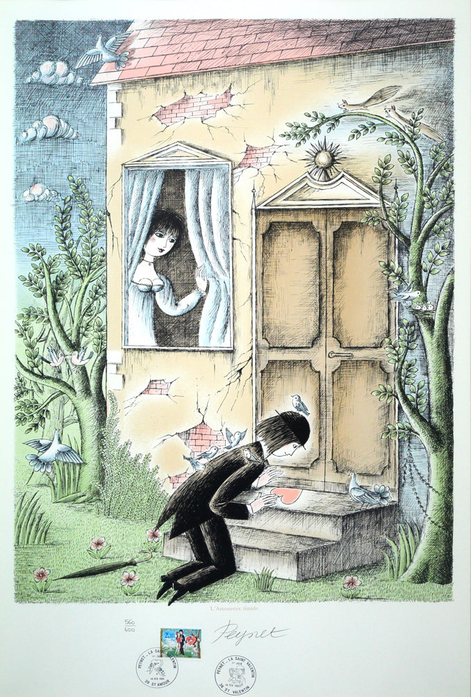 ペイネ「愛のカクテル」リトグラフ直筆サイン・エディション有り