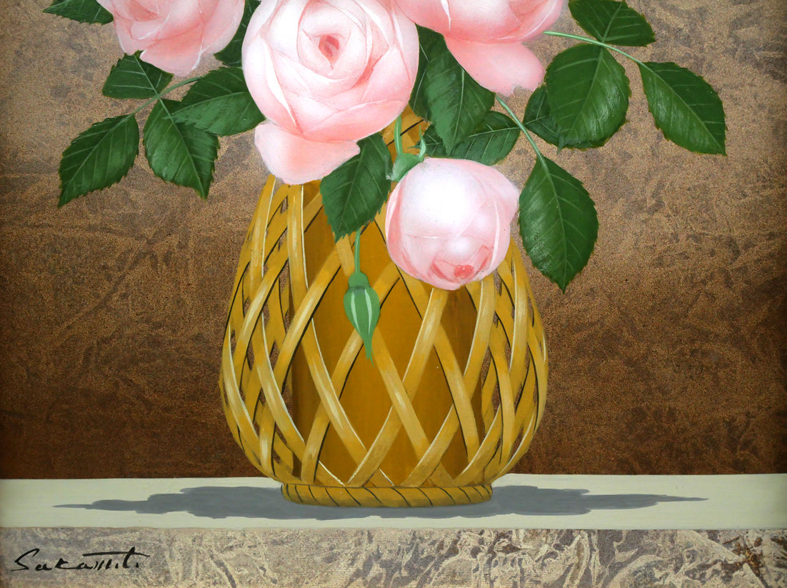 柿図」油彩 F6 サイン有りKoiso 柿図」油彩 F6 サイン有りKoiso 柿図