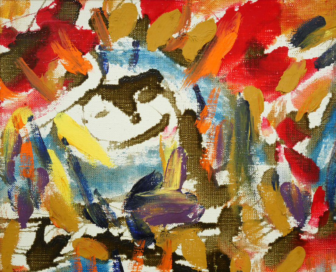 佐藤勝彦「無題」油絵・F8号 絵画買取・販売の小竹美術