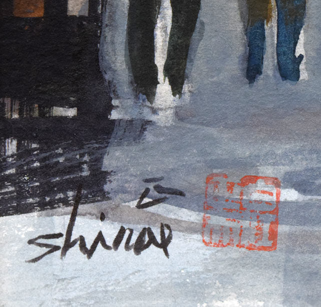 お買い得‼️絵画 名品 高橋正雄 「雪の白川郷」油彩肉筆