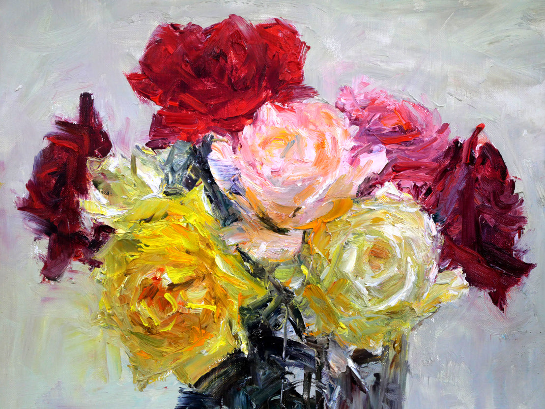 薔薇の絵画 縦32センチ橫26センチ 薔薇の絵画 縦32センチ橫26センチ