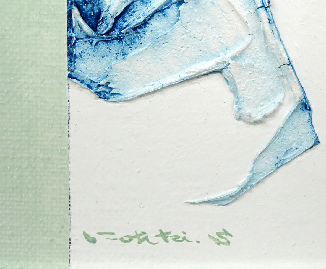 菅原弘記「シリーズ浮遊〈愛－1〉」油絵・F4号 絵画買取・販売の小竹美術