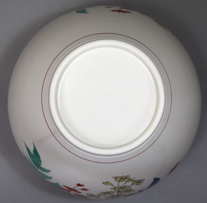 十四代酒井田柿右衛門「濁手藤花文花瓶」共箱 絵画買取・販売の小竹美術