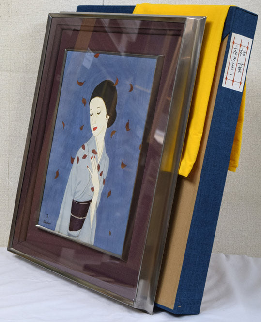 高沢圭一「枯葉（月刊クォリティ表紙絵原画）」油絵・F6号 絵画買取