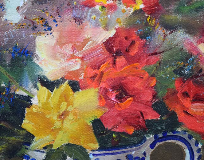 寺井重三『梔子』4号 静物画 油彩 油絵 絵画 肉筆 額装 美術品 【公式