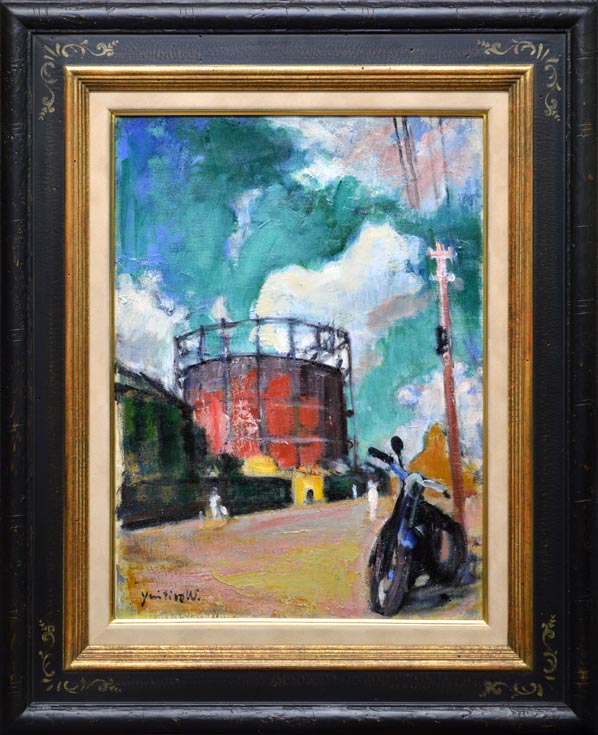 江成 一郎 氏 のP10号油彩作品「うたたね」裸婦の名手 白日会会員 日