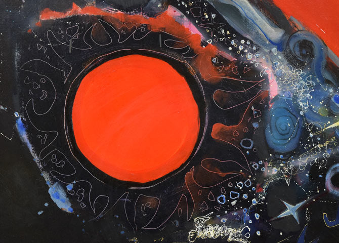 油絵中野隆白日会額縁付