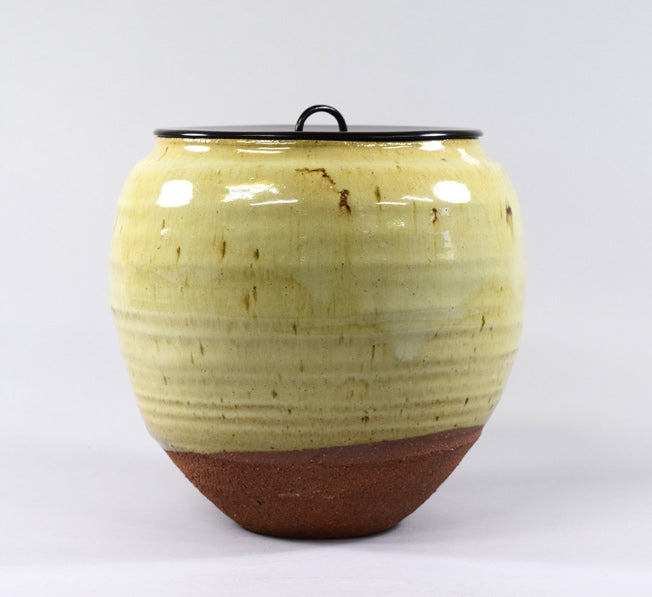 石黒宗麿「灰失透釉壺」清水卯一鑑識箱付き 絵画買取・販売の小竹美術