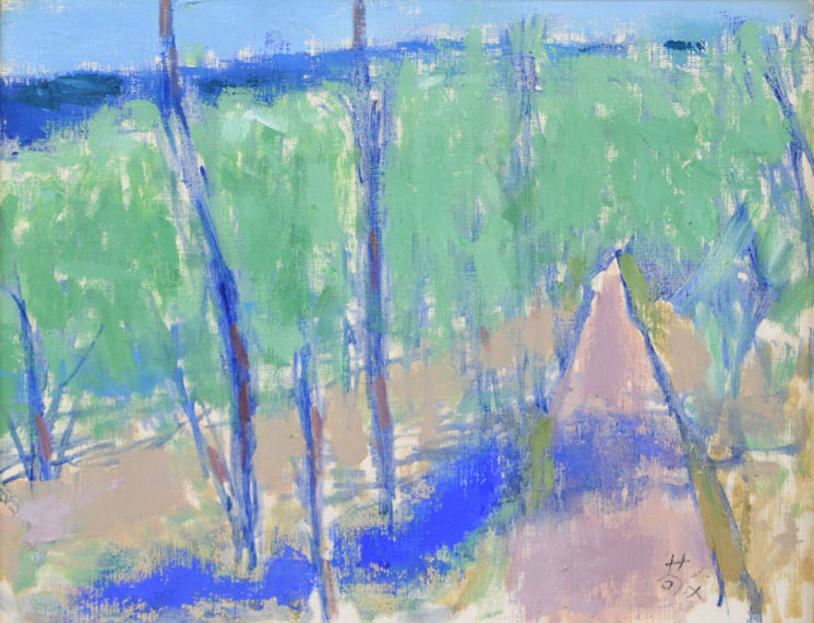 F6「妙義の里」絵画 油絵 油彩画 風景画 アート 妙義山 F6「妙義の里