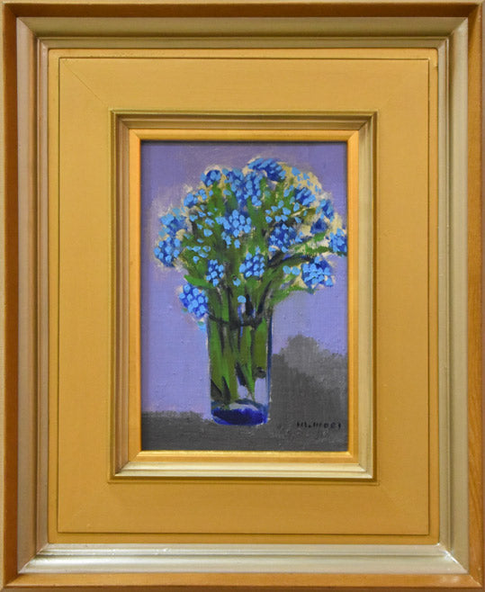 森松治「丸い木」油絵・F4号 絵画買取・販売の小竹美術