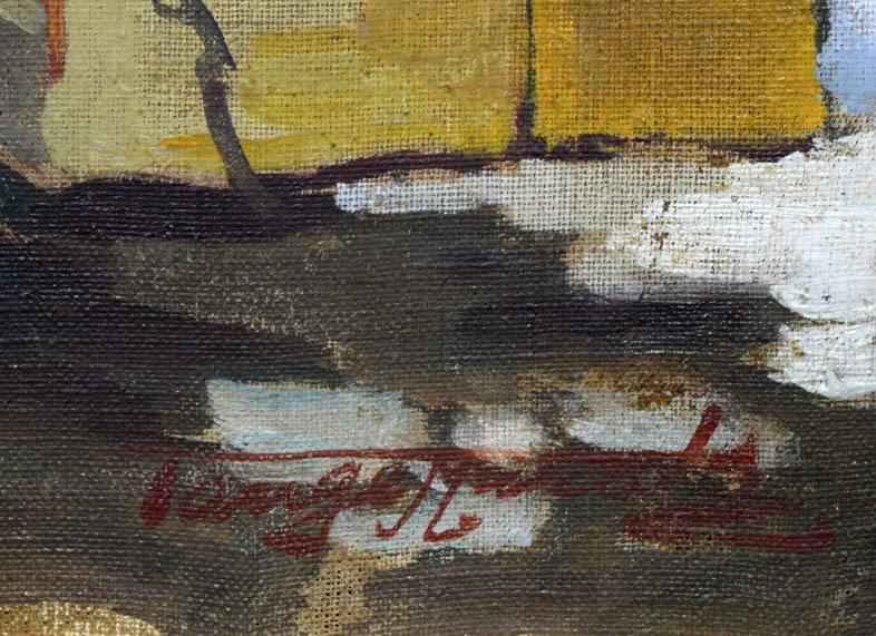 村田丹下「層雲峡（渓）」油絵・P12号 絵画買取・販売の小竹美術