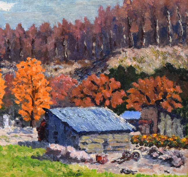 ナツうー特価』 田中義昭 『冬木立 (冬樹)』 油絵 F10号 132万円 ナツ