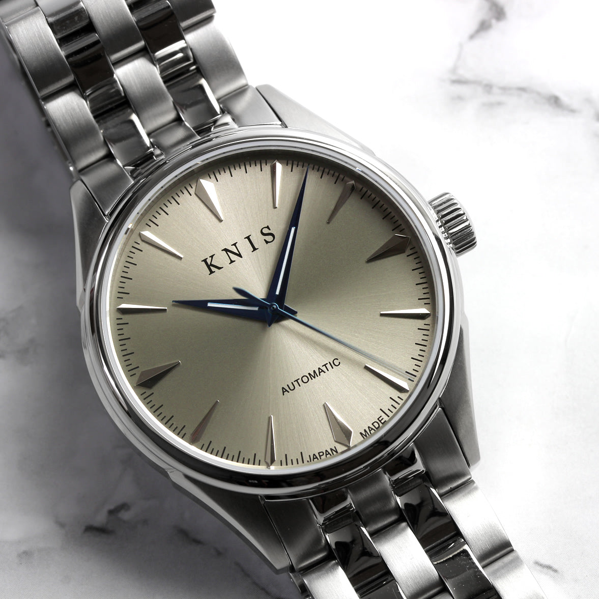 KNIS 自動巻き サンレイダイアル シャンパンゴールド KN001-SGSS