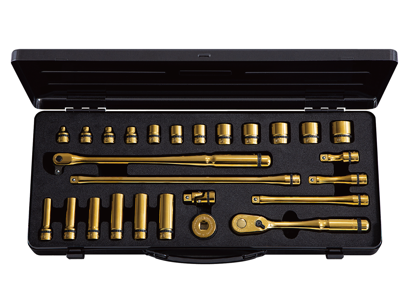 nepros 9.5sq.ソケットレンチセット iPゴールド[26点] | KTCツール