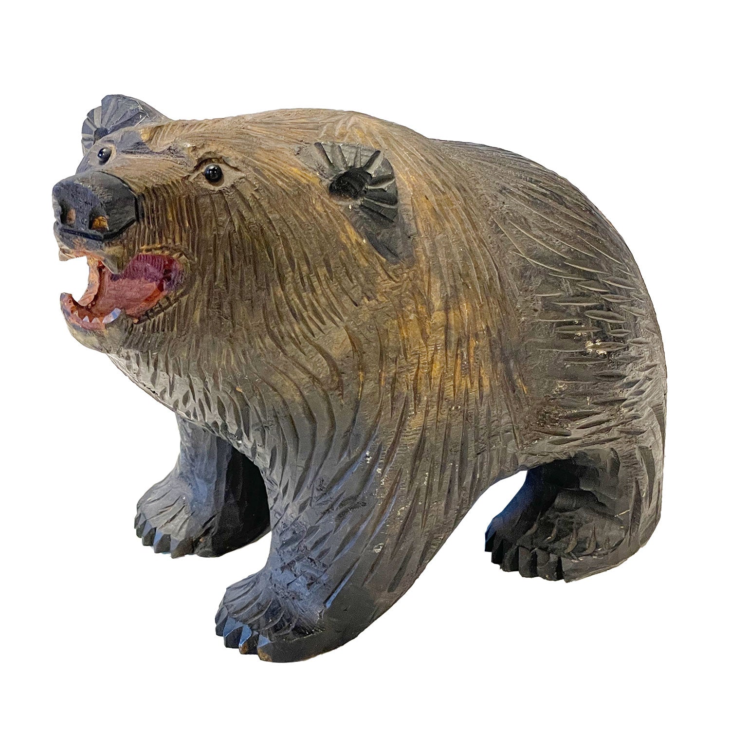 鈴木吉次「吠え熊」 – 八雲木彫り熊【熊つみ】