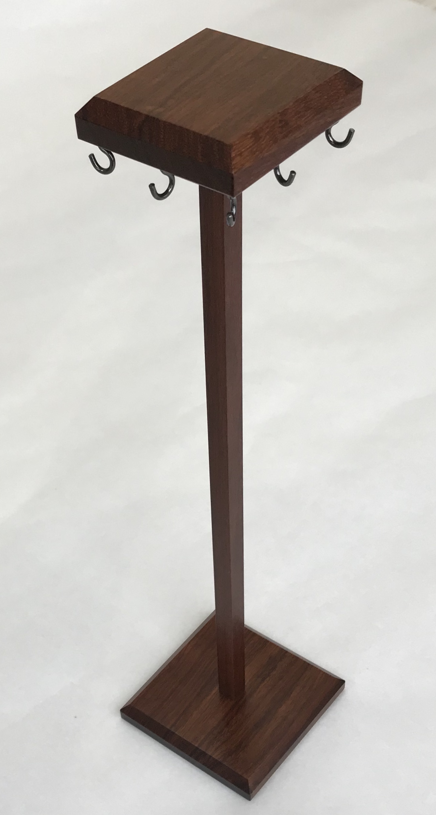 筆掛け 黒檀 W小 13本掛け 衣桁型 筆掛け 黒檀書道具