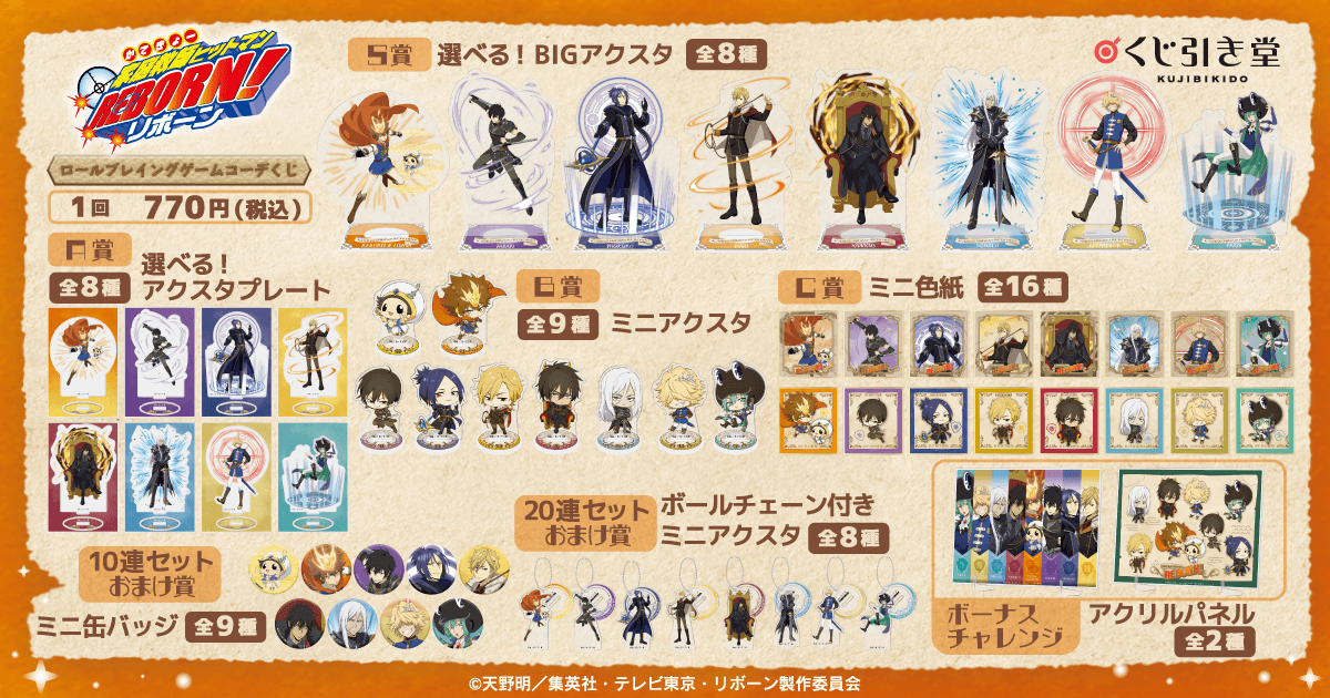 家庭教師ヒットマンREBORN!」ロールプレイングゲームコーデくじ