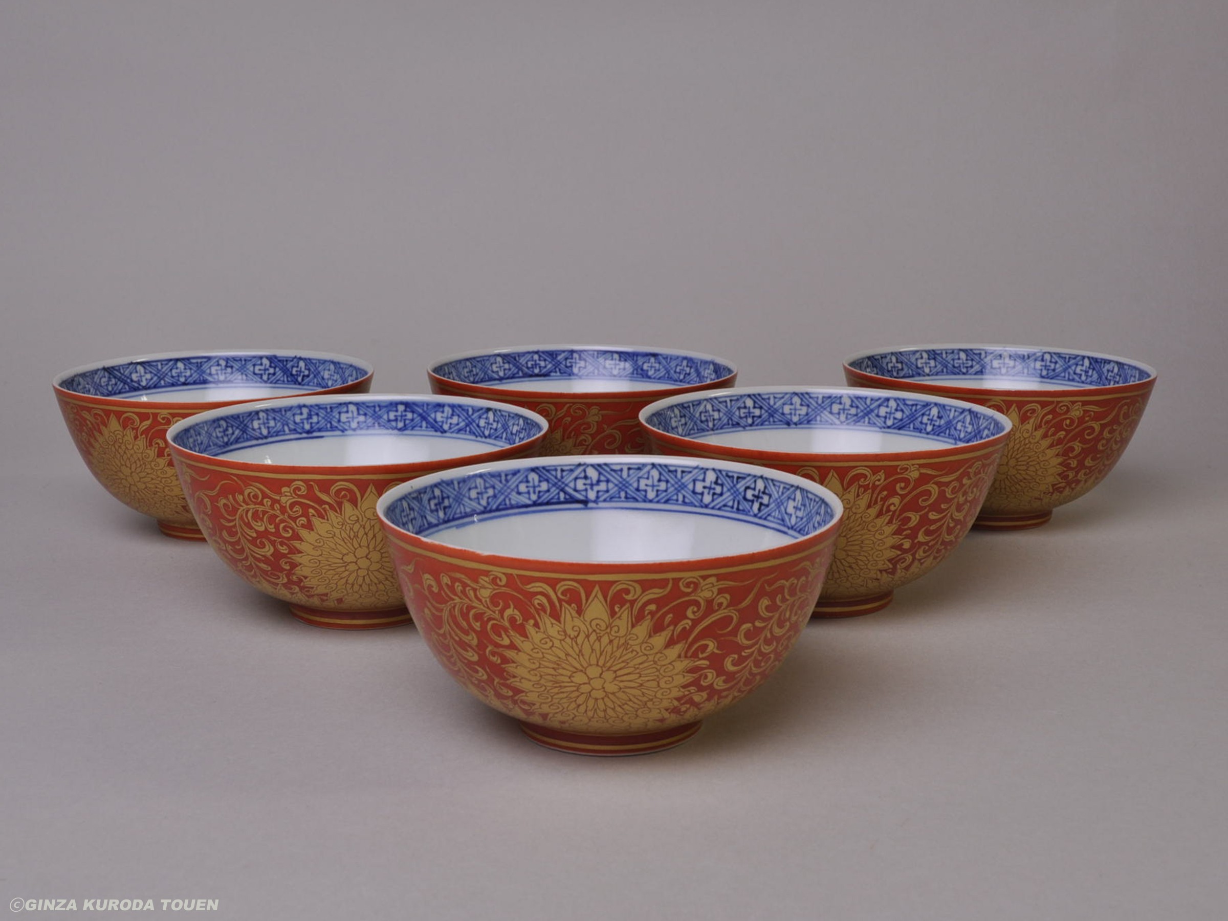 かおまとめ。川瀬竹春作 黃南京①と② 長角皿2枚まとめ かおまとめ