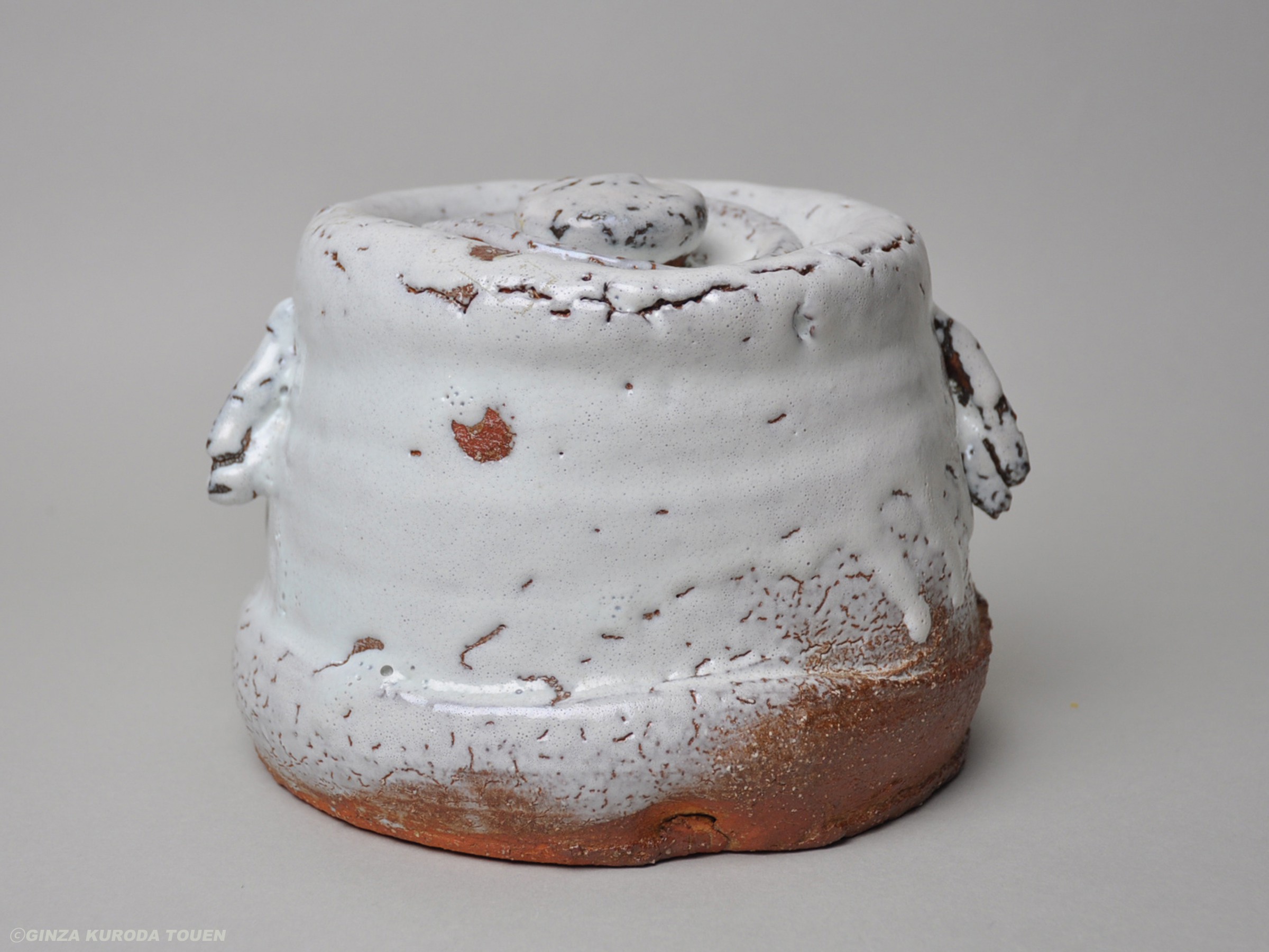 三輪休雪 白萩水指 | 銀座 黒田陶苑