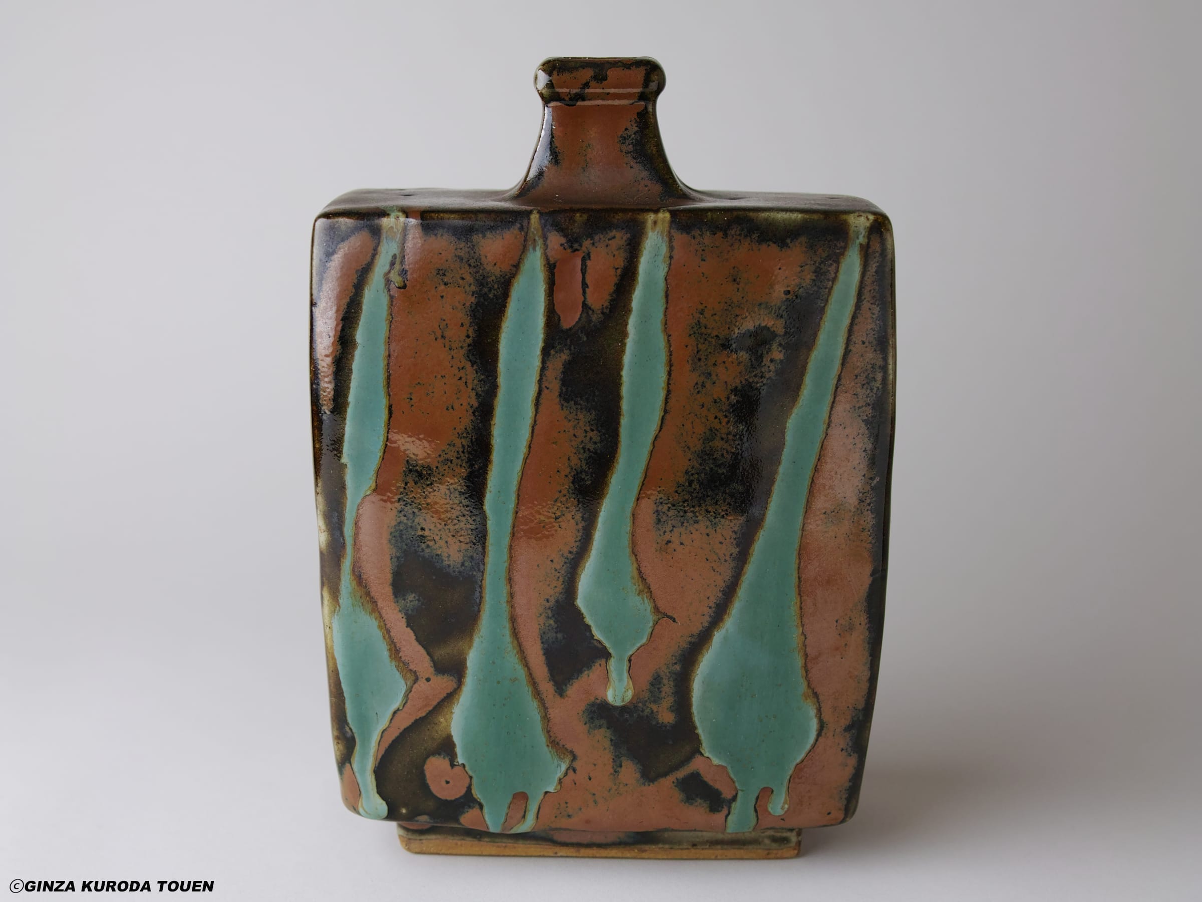 陶芸家 濱田庄司 ？ 赤絵 柿釉 鉄釉 杯 ぐい呑 酒器 箱なし 民藝 民芸