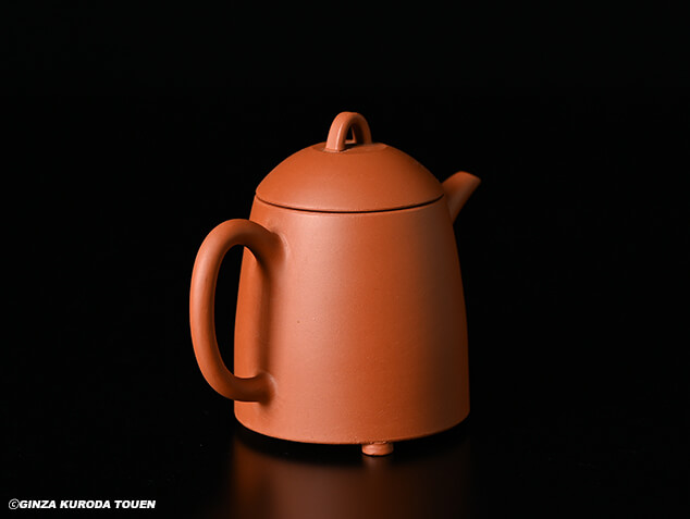 初代 山田常山 朱泥茗壷 | 銀座 黒田陶苑