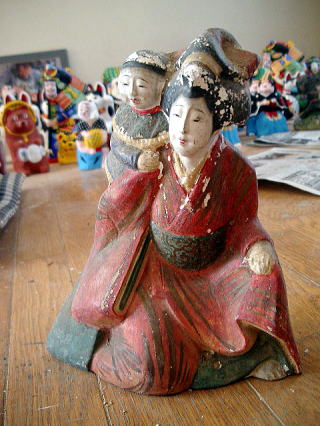 郷土玩具 三河 旭土人形