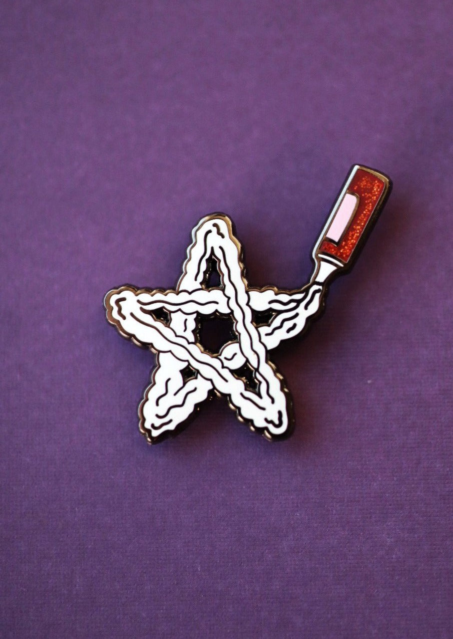 Whipped Cream Pentagram Pin - Lady Moon Co.®