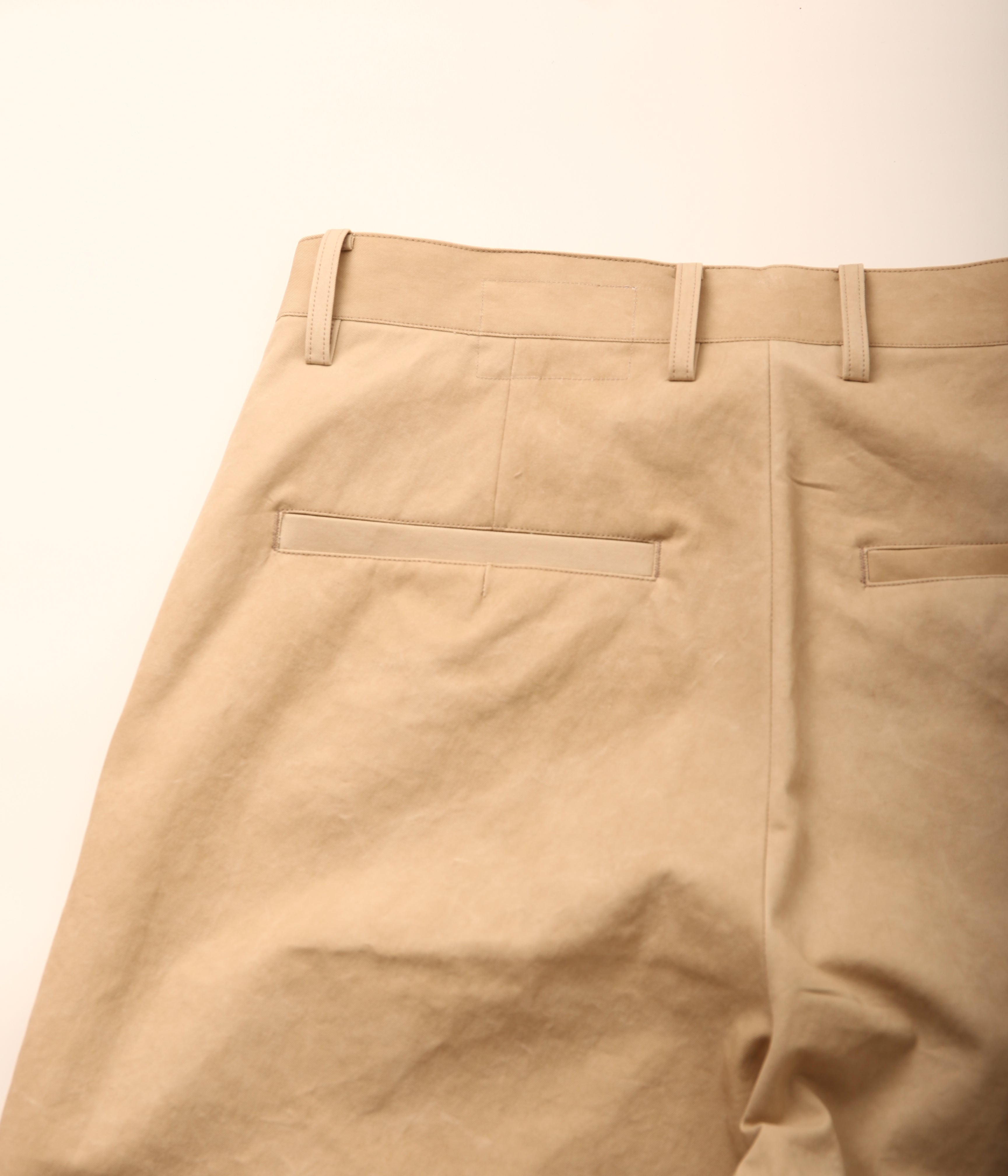 I am dork Work pants ChinoBEIGE ムラ染チノ I am dork Work pants