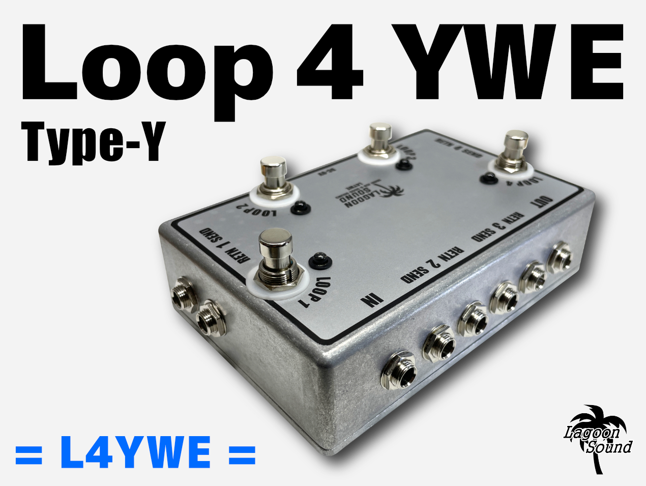 エフェクター スイッチャー 4ループ LAGOON SOUND Loop4 Black Type-T