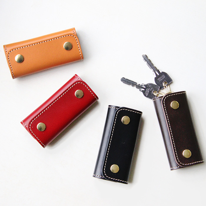 ダブルホックキーケース[sokunou] ｜革鞄・革小物のPORCO ROSSO