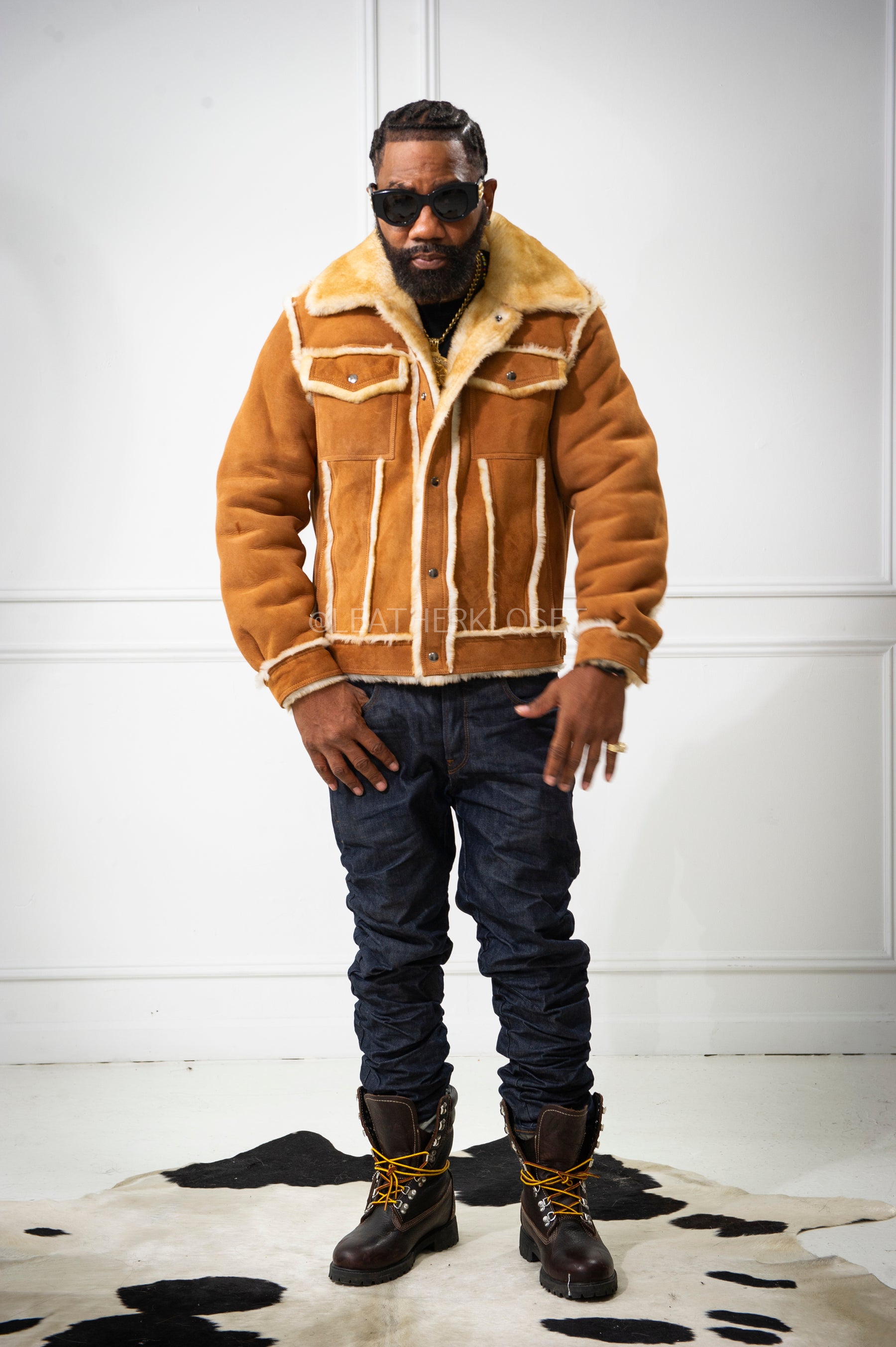 Men's Shepherd Shearling Jacket [Tan] – LeatherKloset