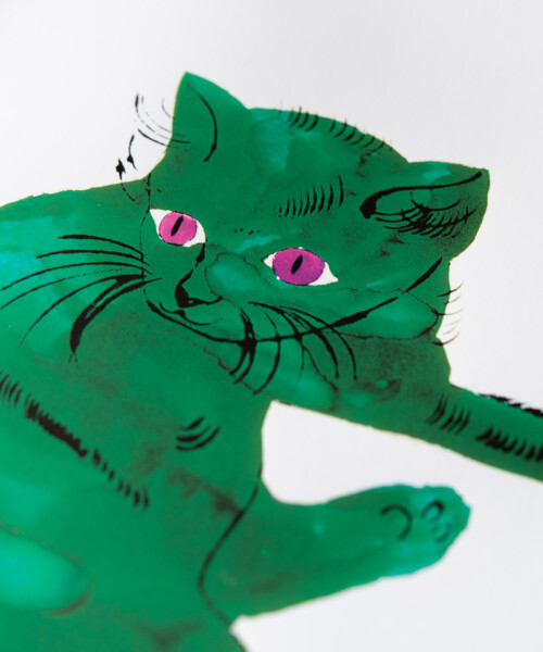 Green Cat, c.1954 – アンディ・ウォーホル - LEBENSFARBE