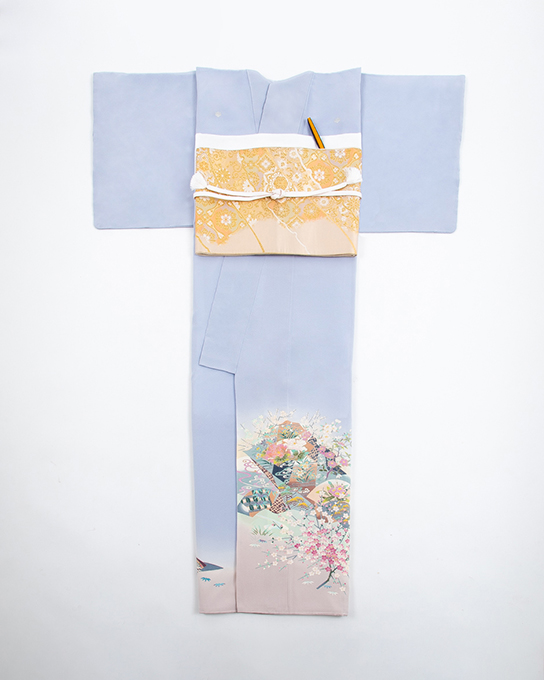白菫色加賀友禅四季扇面 | 色留袖 | wasou | 大切な1日を彩る着物レンタル