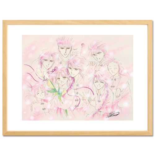 藤沢志月先生作品イラスト額入り原画キミのとなりで青春中。プリマグラフィ