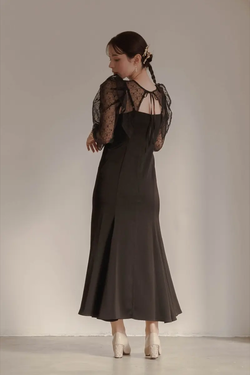 ブラックの2wayフリルボレロ付きドレス | Dorry doll | M | 結婚式