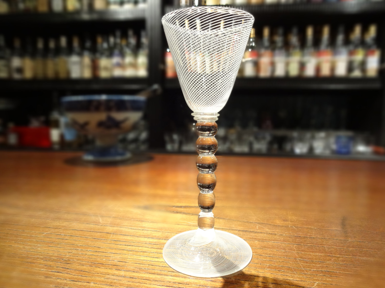 ヴェネチアングラス レースガラス コンポート 高台付き ヴェネチア