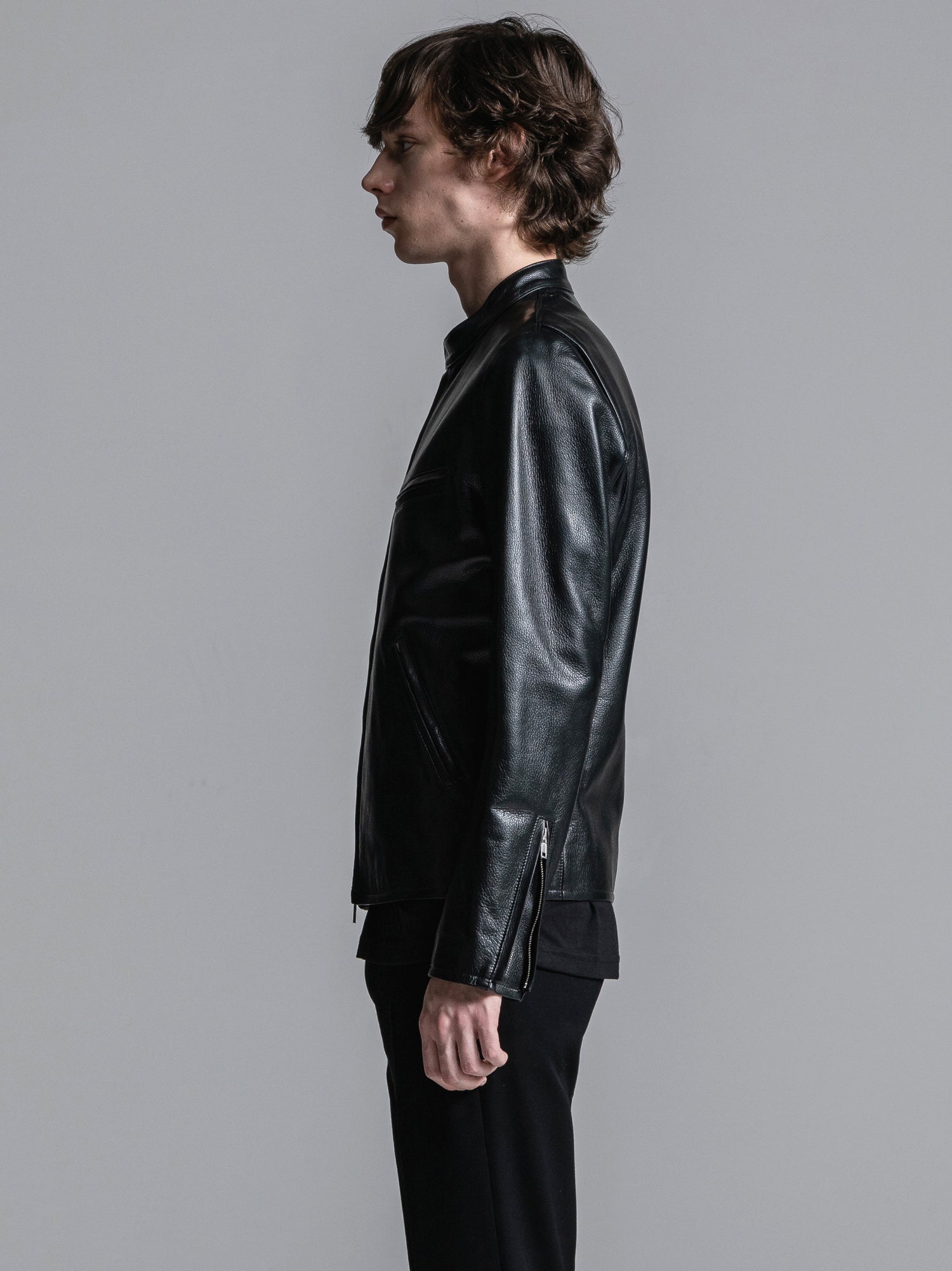 LEATHER SINGLE RIDERS JACKET | レザーシングルライダースジャケット