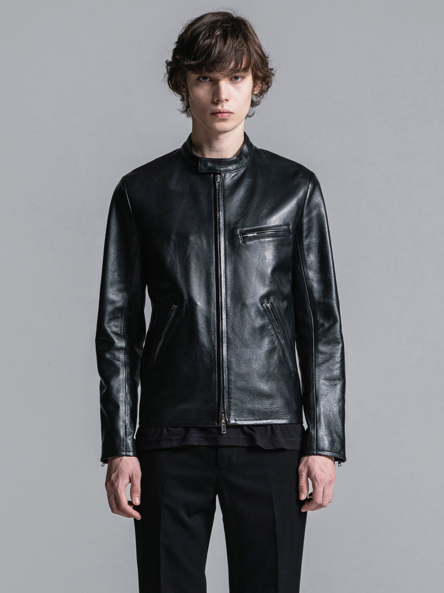 LEATHER SINGLE RIDERS JACKET | レザーシングルライダースジャケット