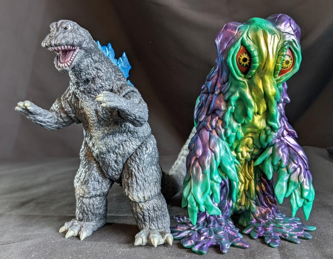 ヘドラセット「ゴジラ対ヘドラ」（Y・MSF）ソフビフィギュア4体