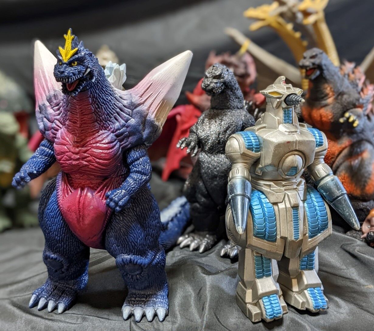 2点セット スペースゴジラ メカキングギドラ ソフビ 1991年 ビッグ