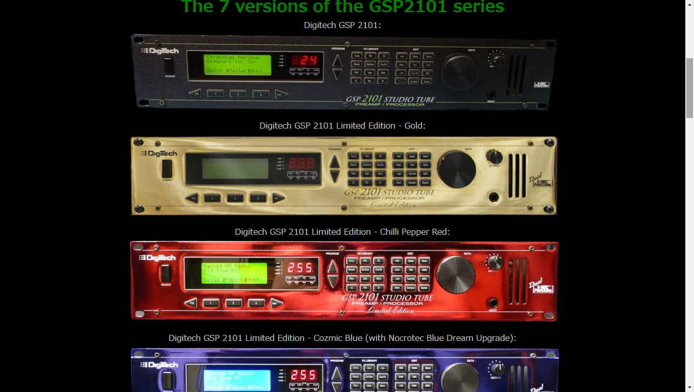 Digitech/デジテック/GSP2101 Limited Edition Digitech/デジテック