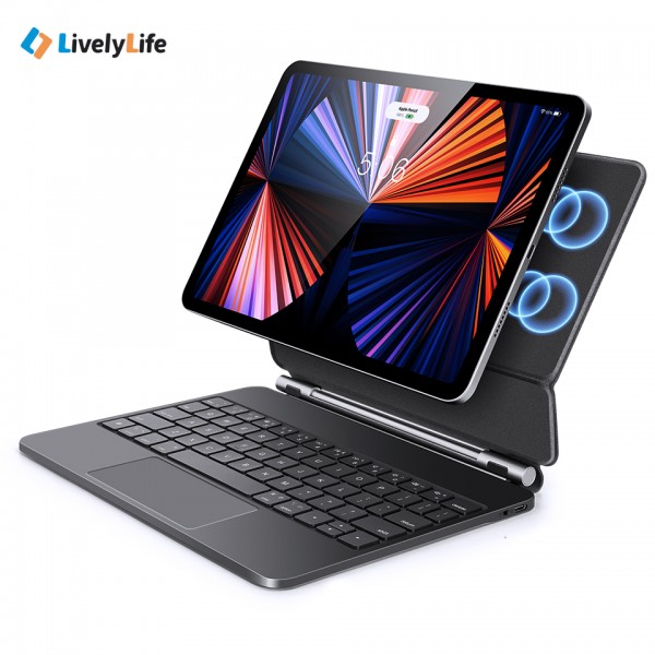 iPad キーボード ケース 磁気吸着 ワイヤレス キーボード スリム 軽量