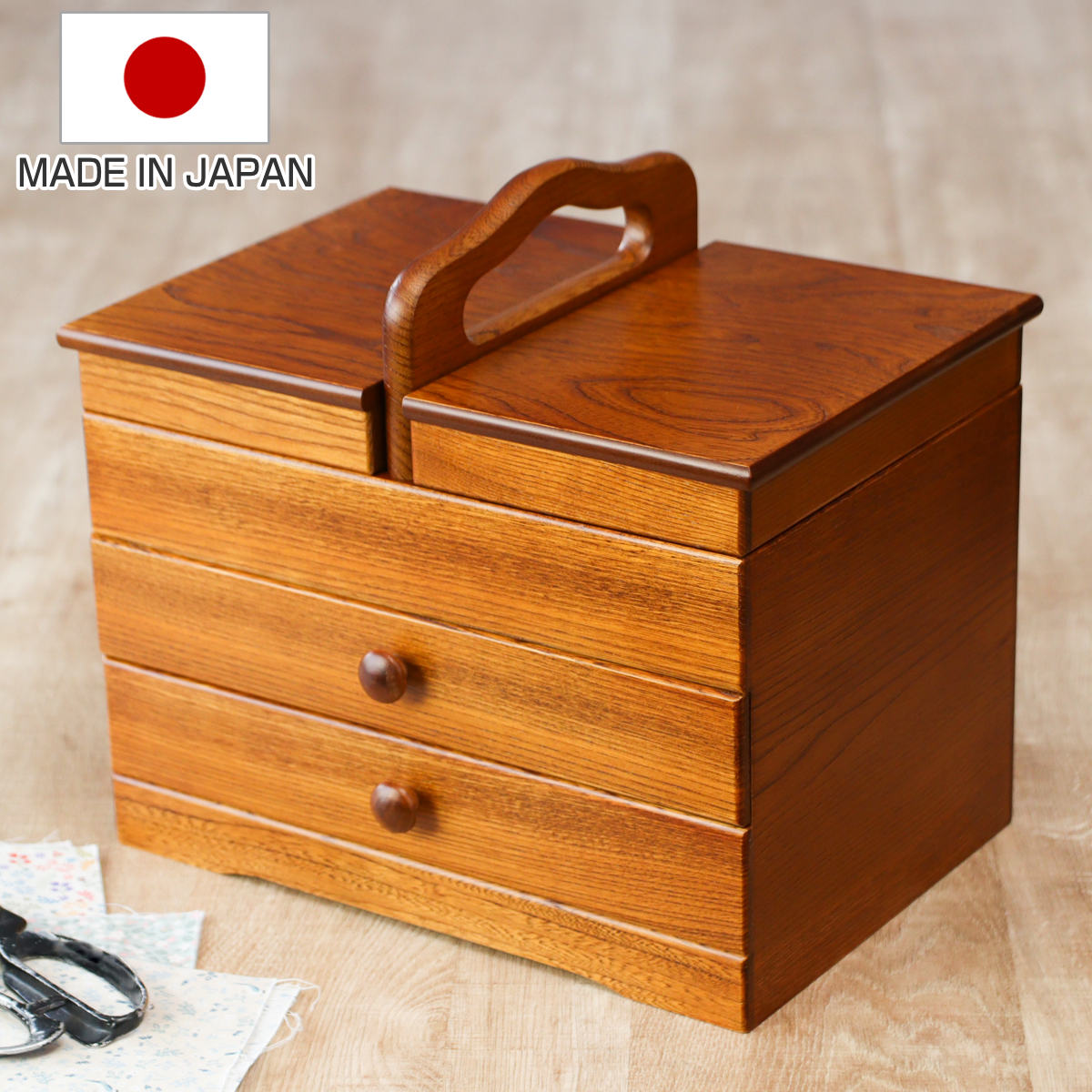 フランスアンティーク 裁縫箱 ソーイングボックス 木製 ソーイング