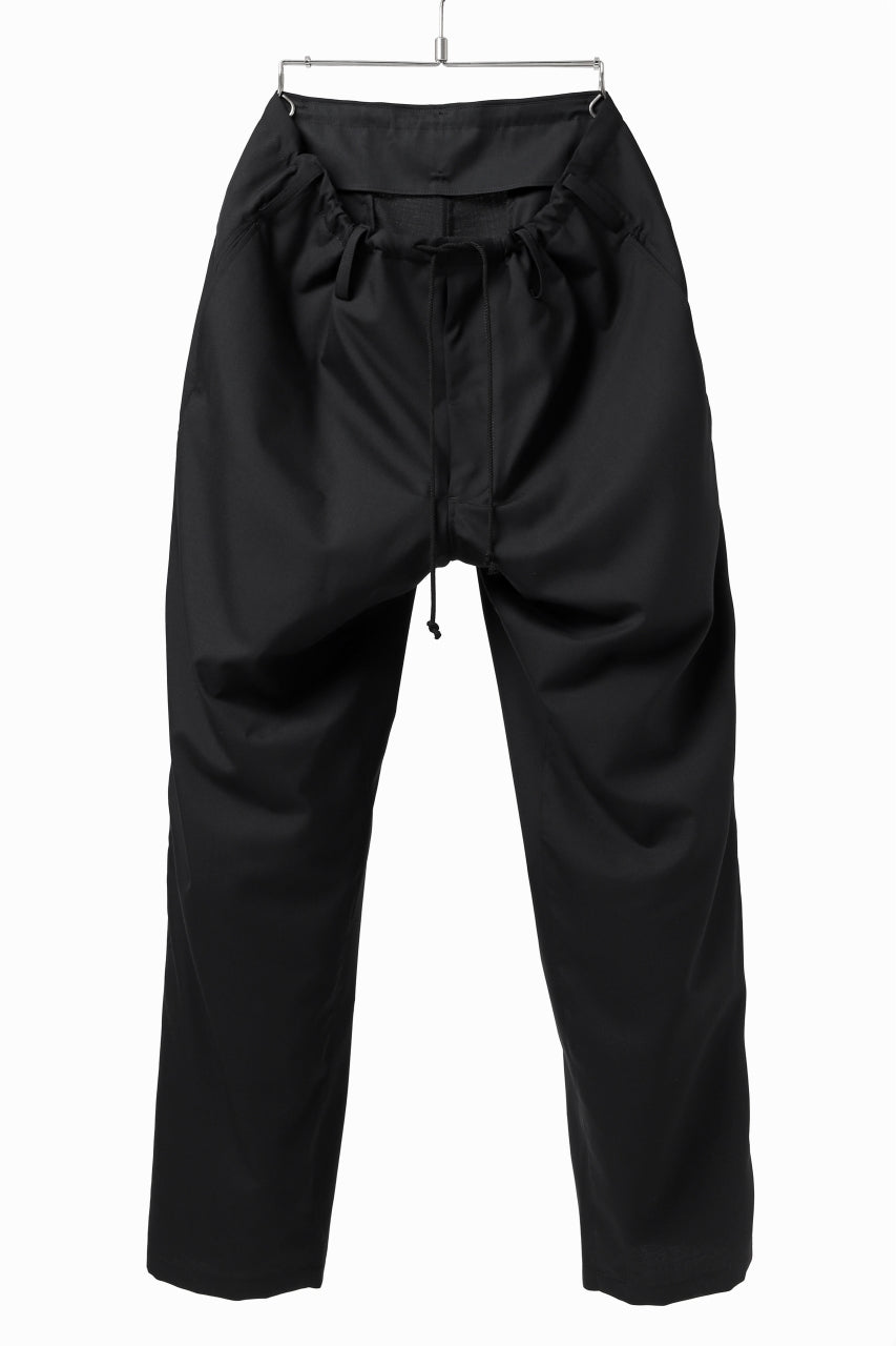 Y's BANG ON! No.7 WAIST STRING WOOL TROPICAL PANTS (BLACK)の商品