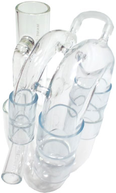 マメオーバーフロー【マメデザイン】手吹きガラス製サイフォン方式