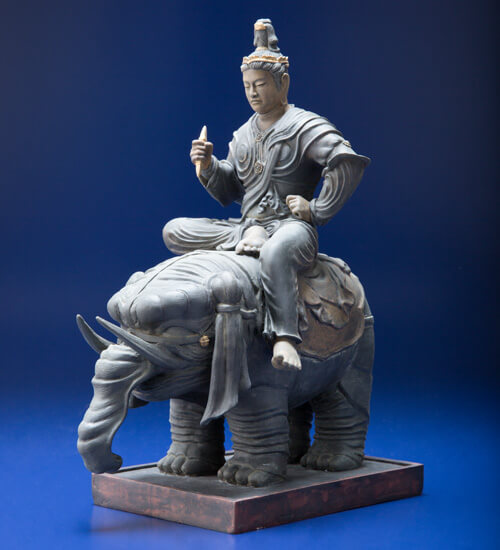 帝釈天騎象像 フィギュア仏像 「国宝 東寺 公式」 海洋堂 ポリストーン